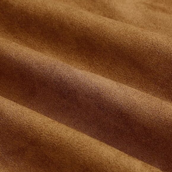 NWT - IDEALSANXUN High Waist Bodycon Pencil Mini Skirt - Tan Faux Suede - Small - Picture 4 of 15